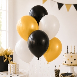 Gold, Black & White 12